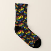 Rainbow Hearts Socken (Rechts - Außen)