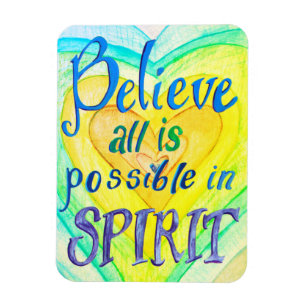 Rainbow Hearts Spirit Prayer Magnet