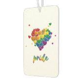 Rainbow Hearts Splash Pride Autolufterfrischer (Links)