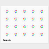 Rainbow Hearts Star Stickers der interrassischen L (Blatt)