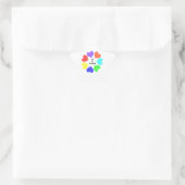 Rainbow Hearts Star Stickers der interrassischen L (Tasche)