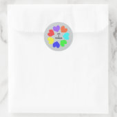 Rainbow Hearts Stickers der interrassischen Liebe (Tasche)