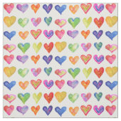 Rainbow-Hearts Stoff (Muster)