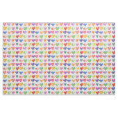 Rainbow-Hearts Stoff (Fat Quarter (45,7 x 55,9 cm))