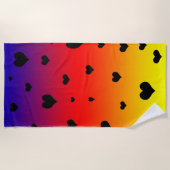 Rainbow Hearts, Strandtuch (Vorderseite)