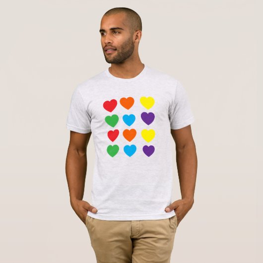 Rainbow Hearts T-Shirt (Vorne ganz)