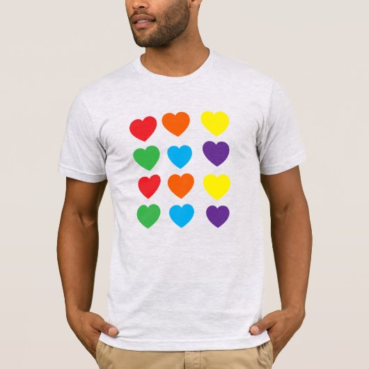 Rainbow Hearts T-Shirt (Vorderseite)