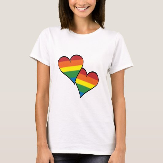 Rainbow Hearts T - Shirt (Vorderseite)