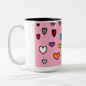 Rainbow Hearts Tasse (Links)