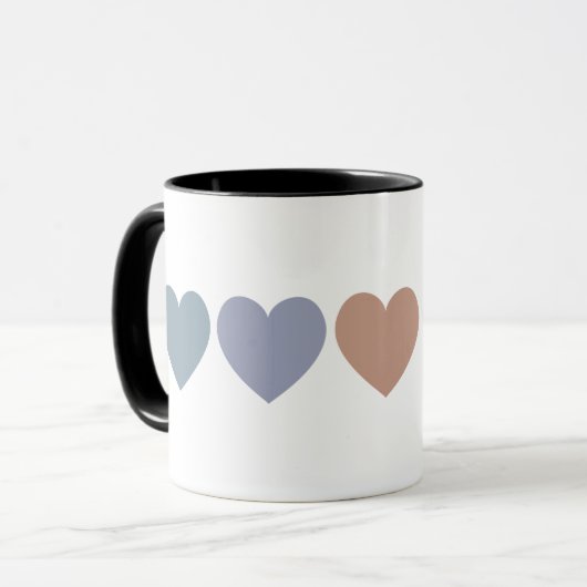 Rainbow Hearts Tasse (Vorderseite Links)