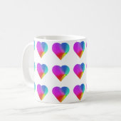 Rainbow Hearts Tasse (Vorderseite Links)
