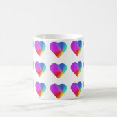 Rainbow Hearts Tasse (Mittel)