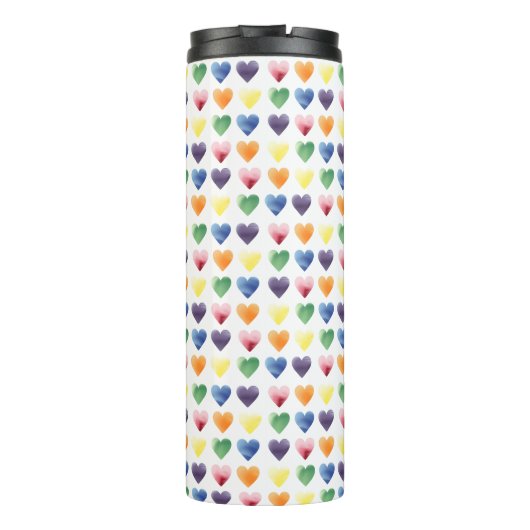 Rainbow Hearts Thermosbecher (Rückseite)