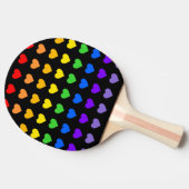 Rainbow Hearts Tischtennis Schläger (Seitenansicht)