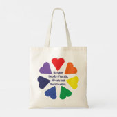 Rainbow Hearts Tragetasche (Rückseite)