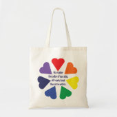 Rainbow Hearts Tragetasche (Vorne)