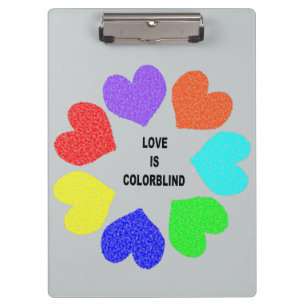 Rainbow-Hearts-Zwischenablage der Liebe Klemmbrett
