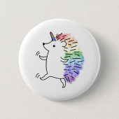 Rainbow Hedgicorn Button (Vorderseite)