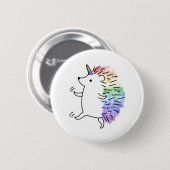 Rainbow Hedgicorn Button (Vorne & Hinten)