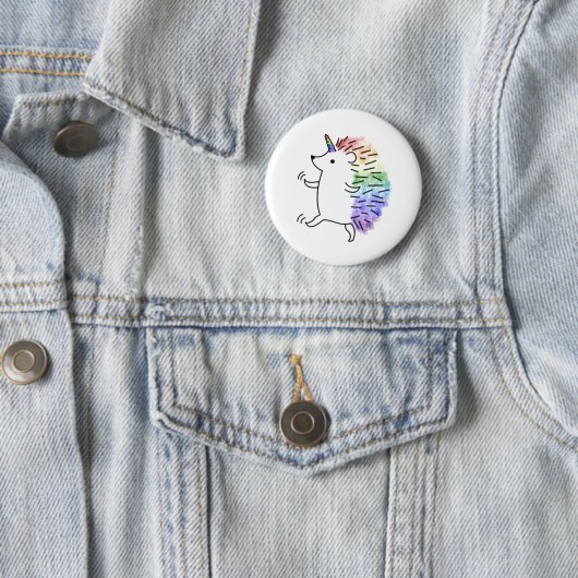 Rainbow Hedgicorn Button (Beispiel)