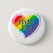 Rainbow Heft Flag Proud Vater LGBT Gay Pride Monat Button (Vorderseite)