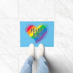 Rainbow Heft Flag Proud Vater LGBT Gay Pride Monat Fußmatte