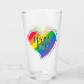Rainbow Heft Flag Proud Vater LGBT Gay Pride Monat Glas (Rückseite)