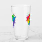 Rainbow Heft Flag Proud Vater LGBT Gay Pride Monat Glas (Links)