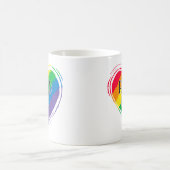 Rainbow Heft Flag Proud Vater LGBT Gay Pride Monat Kaffeetasse (Mittel)