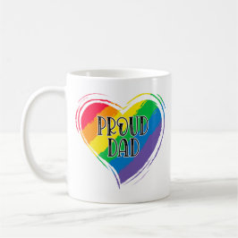 Rainbow Heft Flag Proud Vater LGBT Gay Pride Monat Kaffeetasse