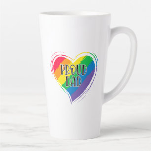 Rainbow Heft Flag Proud Vater LGBT Gay Pride Monat Milchtasse
