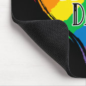 Rainbow Heft Flag Proud Vater LGBT Gay Pride Monat Mousepad (Ecke)
