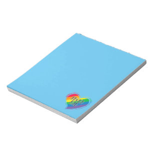 Rainbow Heft Flag Proud Vater LGBT Gay Pride Monat Notizblock