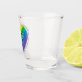 Rainbow Heft Flag Proud Vater LGBT Gay Pride Monat Schnapsglas (Rechts)