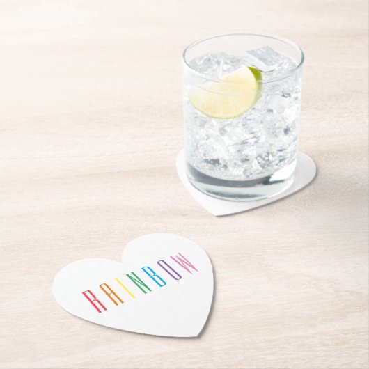 RAINBOW Heftpapier-Untersetzer Untersetzer (Vor Ort)