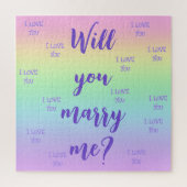 Rainbow Heiraten Sie mir Vorschlag Jigsaw Puzzle (Vertikal)