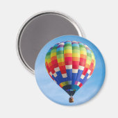 Rainbow-Heißluftballon Magnet (Vorderseite/Rückseite)