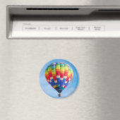 Rainbow-Heißluftballon Magnet (In Situ (Geschirrspüler))