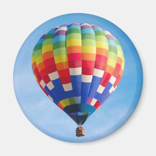 Rainbow-Heißluftballon Magnet (Vorne)