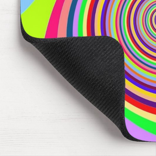 Rainbow hell Psychedelic Swirl Mousepad (Ecke)
