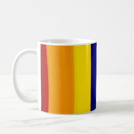 Rainbow-Helle Streifen Kaffeetasse (Links)