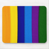 Rainbow-Helle Streifen Mousepad (Vorne)