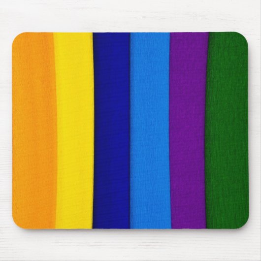 Rainbow-Helle Streifen Mousepad (Vorne)