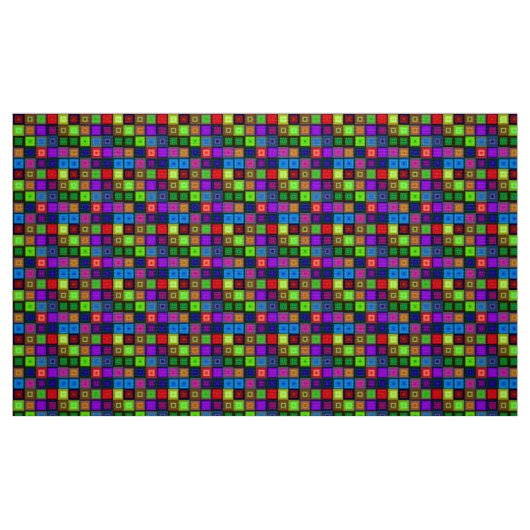 Rainbow-Hellneon-Farbmuster Stoff (Fat Quarter (45,7 x 55,9 cm))
