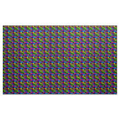 Rainbow-Hellneon-Farbmuster Stoff (Yard (91,4 cm))