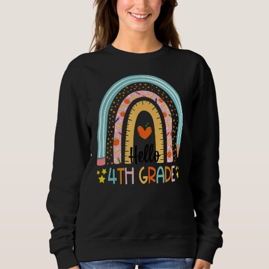 Rainbow Hello Vierter Sweatshirt (Vorderseite)