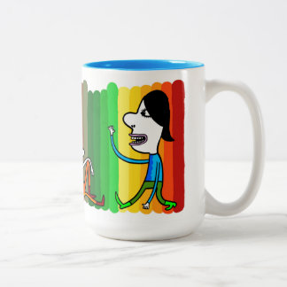 Rainbow hello zweifarbige tasse