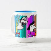 Rainbow hello zweifarbige tasse (Vorderseite Links)