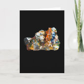 Rainbow Hematite Crystal Add Own Text Card Karte (Vorderseite)