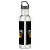 Rainbow Hematite Crystal Edelstahlflasche (Rückseite)